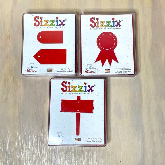 Sizzix Red Die Cuts Lot - Picture 1 of 2